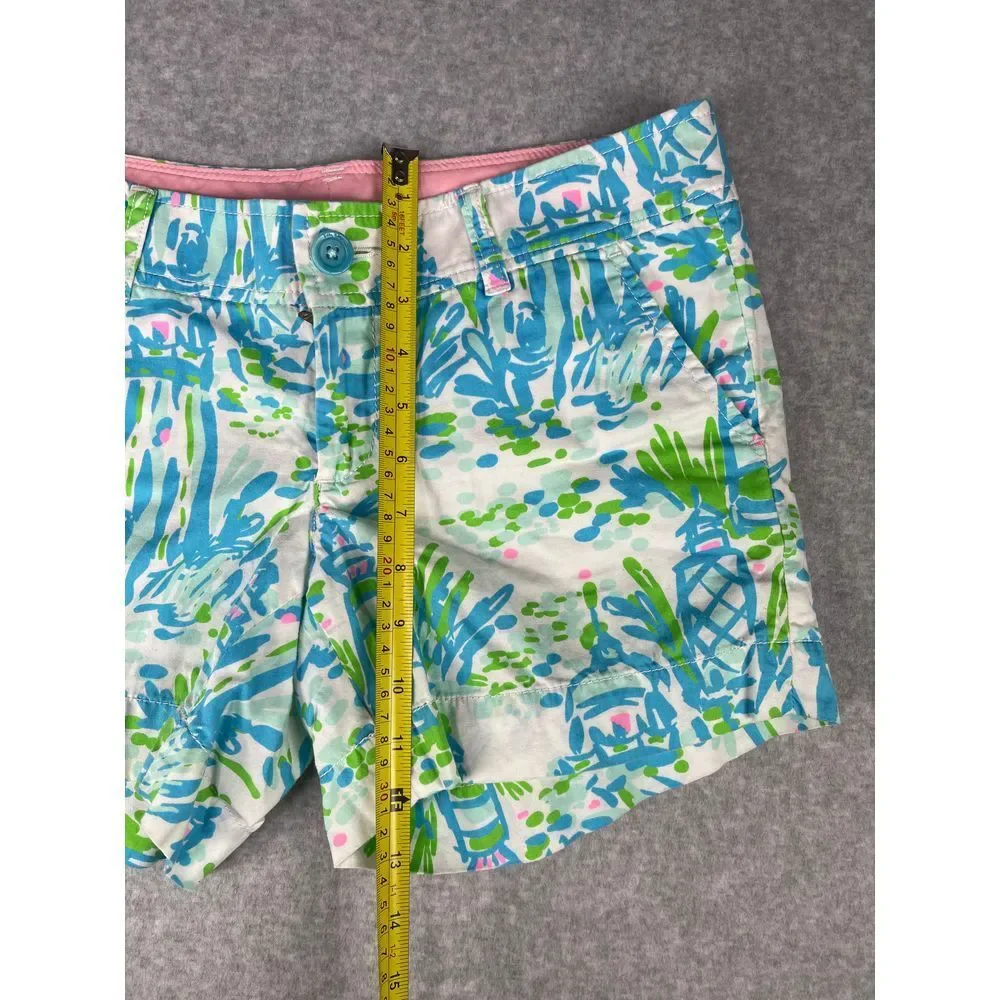 Lilly‎ Pulitzer Callahan Short, women's size 2, feminine, floral, 100% cotton